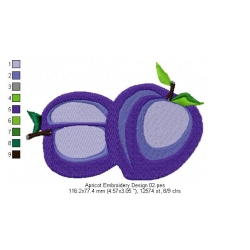 Apricot Embroidery Design 02
